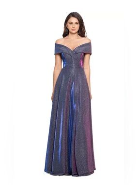 XSCAPE
Women's Off-The-Shoulder Shimmer Wrap
Style Gown